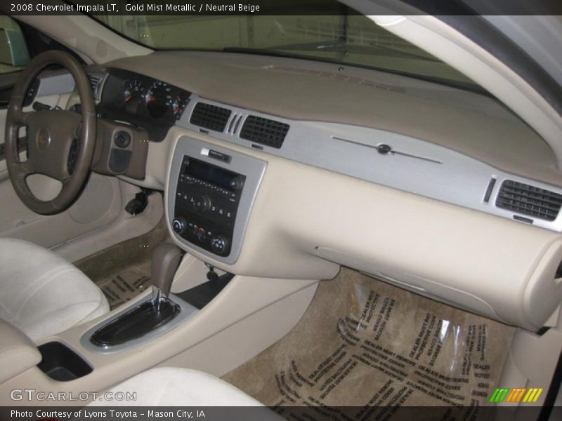 Gold Mist Metallic / Neutral Beige 2008 Chevrolet Impala LT