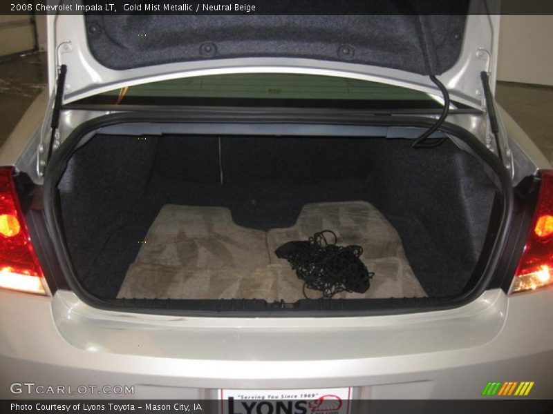 Gold Mist Metallic / Neutral Beige 2008 Chevrolet Impala LT