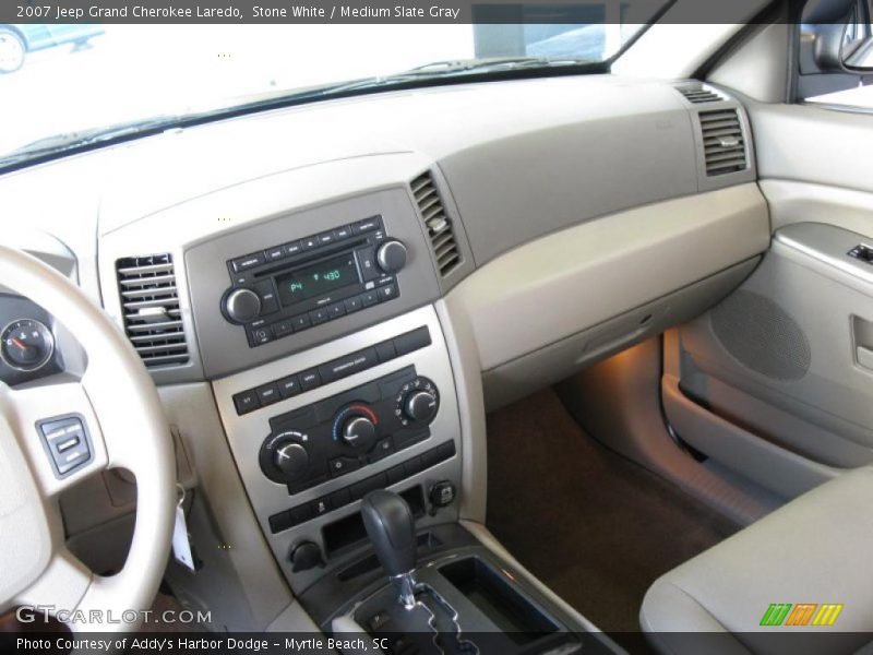Stone White / Medium Slate Gray 2007 Jeep Grand Cherokee Laredo