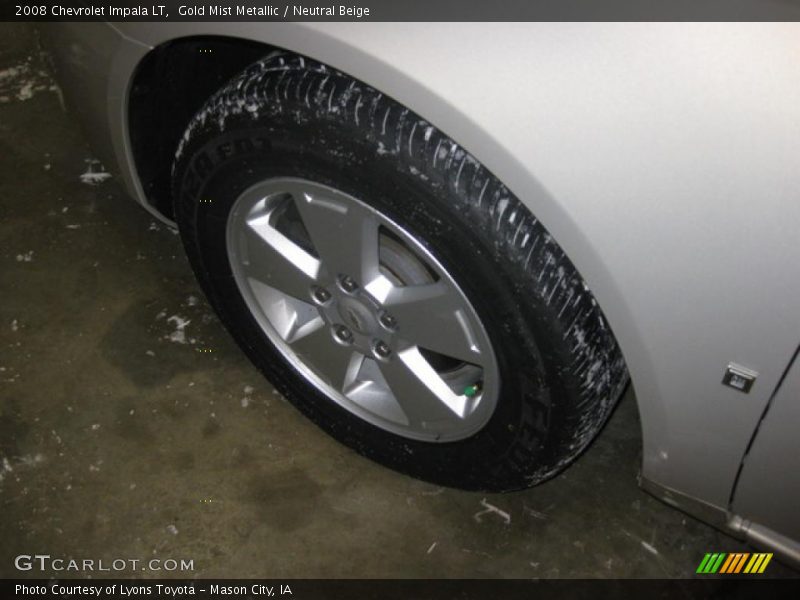 Gold Mist Metallic / Neutral Beige 2008 Chevrolet Impala LT