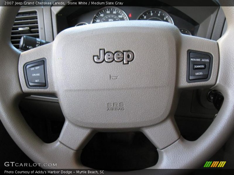 Stone White / Medium Slate Gray 2007 Jeep Grand Cherokee Laredo