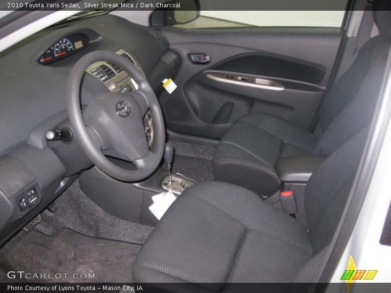 Silver Streak Mica / Dark Charcoal 2010 Toyota Yaris Sedan