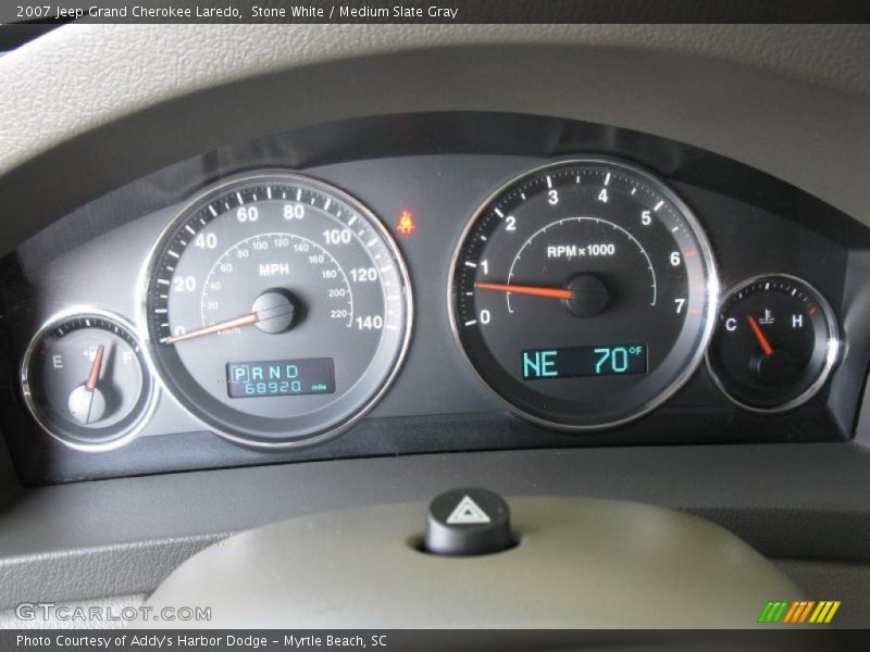 Stone White / Medium Slate Gray 2007 Jeep Grand Cherokee Laredo