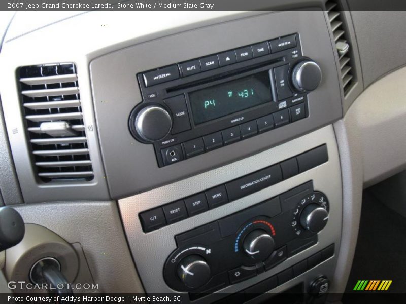 Stone White / Medium Slate Gray 2007 Jeep Grand Cherokee Laredo