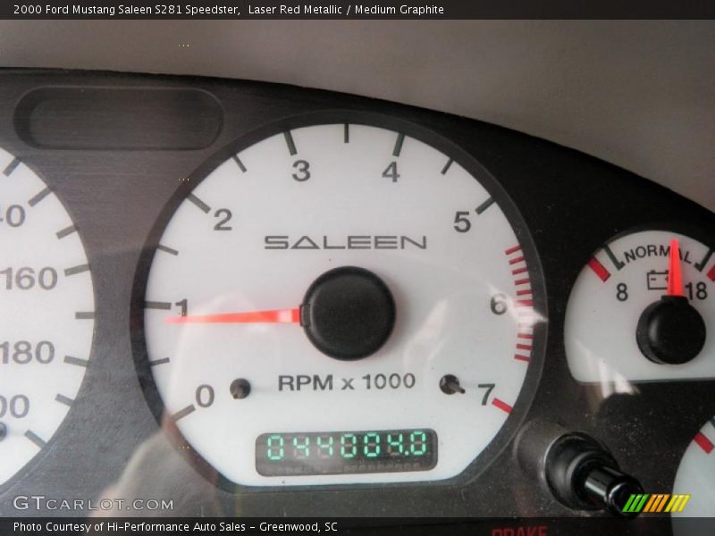 Laser Red Metallic / Medium Graphite 2000 Ford Mustang Saleen S281 Speedster