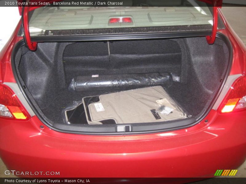 Barcelona Red Metallic / Dark Charcoal 2010 Toyota Yaris Sedan