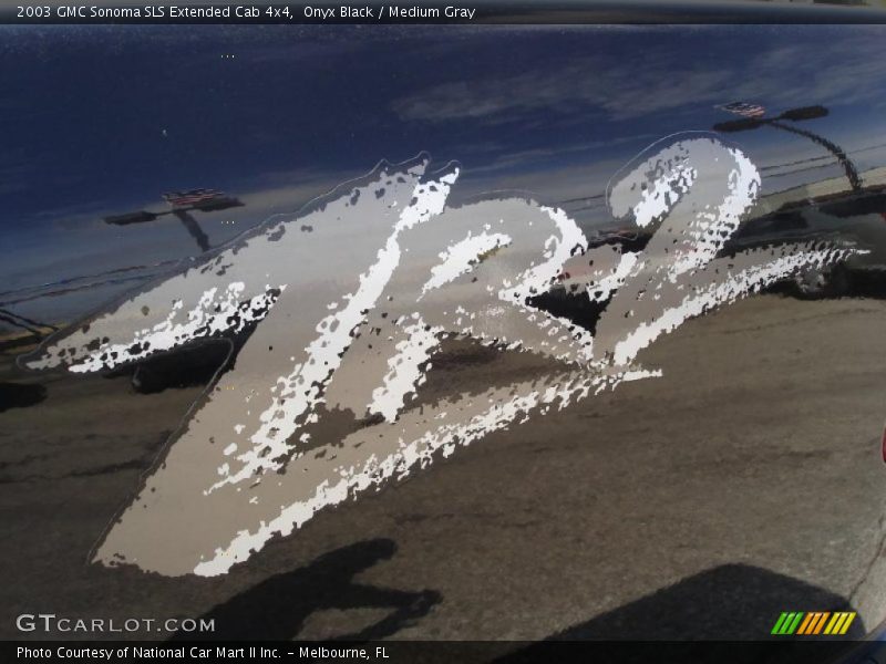 Onyx Black / Medium Gray 2003 GMC Sonoma SLS Extended Cab 4x4