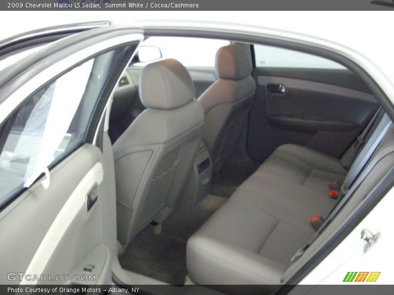 Summit White / Cocoa/Cashmere 2009 Chevrolet Malibu LS Sedan