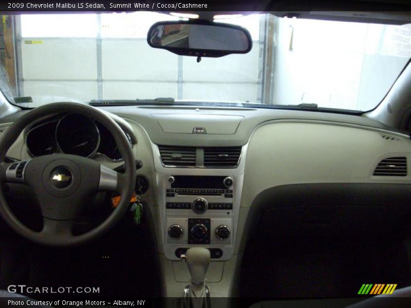 Summit White / Cocoa/Cashmere 2009 Chevrolet Malibu LS Sedan