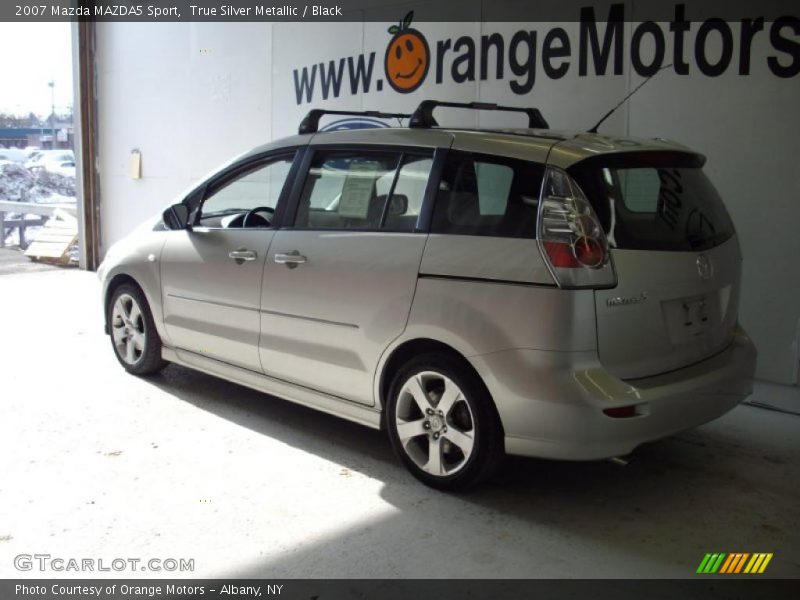 True Silver Metallic / Black 2007 Mazda MAZDA5 Sport