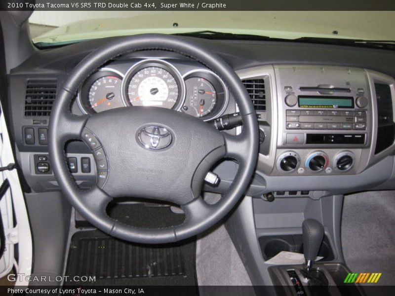 Super White / Graphite 2010 Toyota Tacoma V6 SR5 TRD Double Cab 4x4