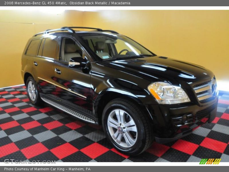 Obsidian Black Metallic / Macadamia 2008 Mercedes-Benz GL 450 4Matic