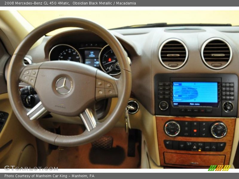 Obsidian Black Metallic / Macadamia 2008 Mercedes-Benz GL 450 4Matic