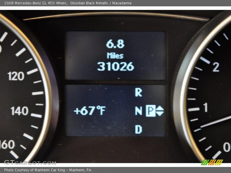 Obsidian Black Metallic / Macadamia 2008 Mercedes-Benz GL 450 4Matic