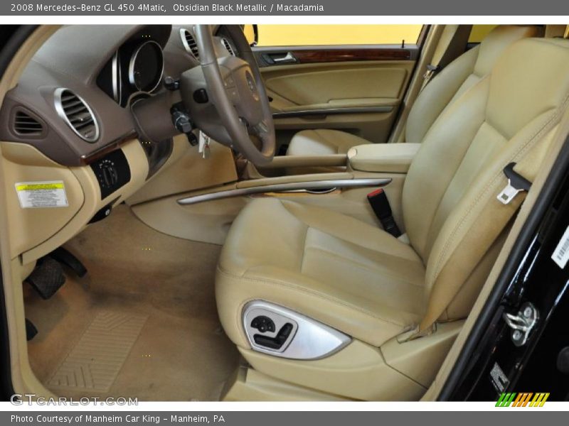 Obsidian Black Metallic / Macadamia 2008 Mercedes-Benz GL 450 4Matic