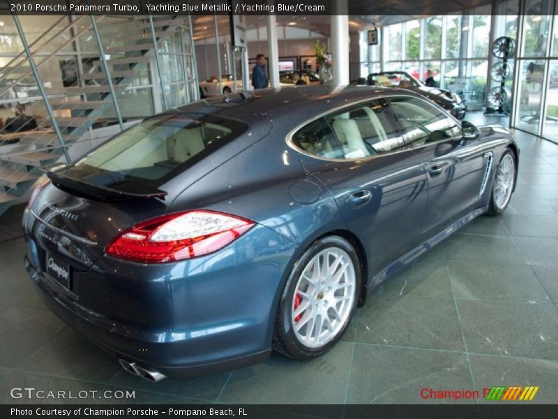 Yachting Blue Metallic / Yachting Blue/Cream 2010 Porsche Panamera Turbo