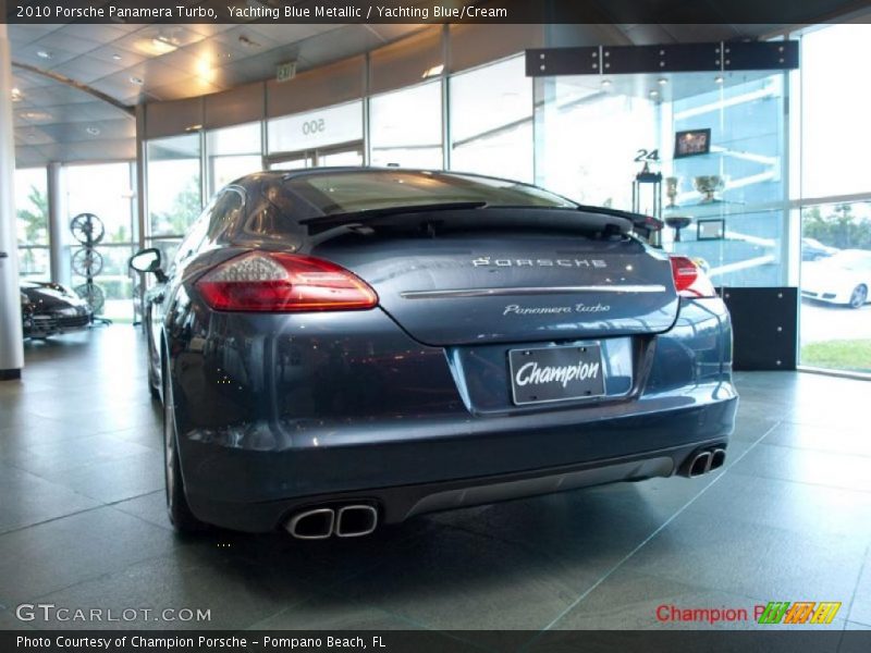 Yachting Blue Metallic / Yachting Blue/Cream 2010 Porsche Panamera Turbo