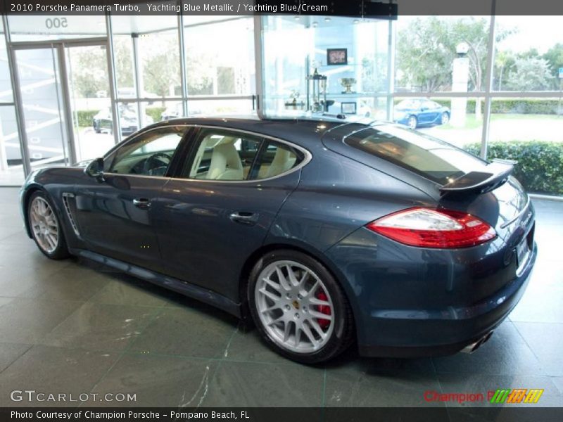 Yachting Blue Metallic / Yachting Blue/Cream 2010 Porsche Panamera Turbo