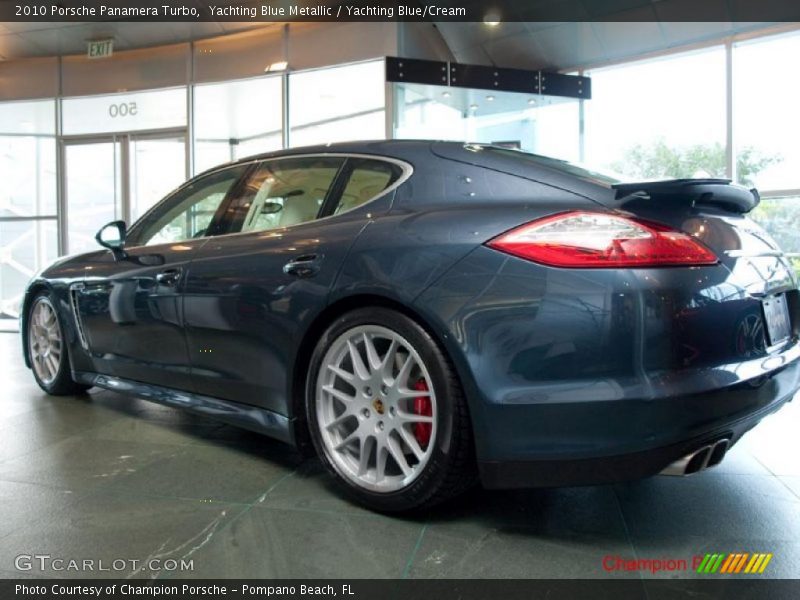 Yachting Blue Metallic / Yachting Blue/Cream 2010 Porsche Panamera Turbo
