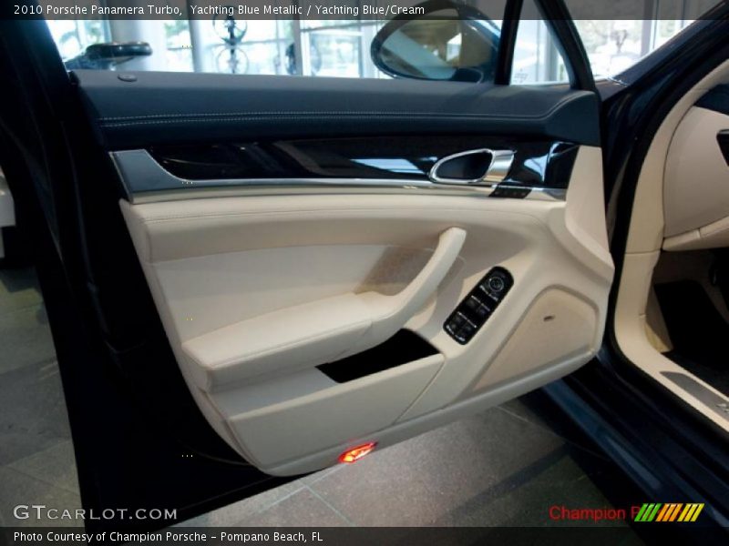 Yachting Blue Metallic / Yachting Blue/Cream 2010 Porsche Panamera Turbo
