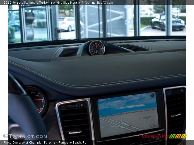 Yachting Blue Metallic / Yachting Blue/Cream 2010 Porsche Panamera Turbo