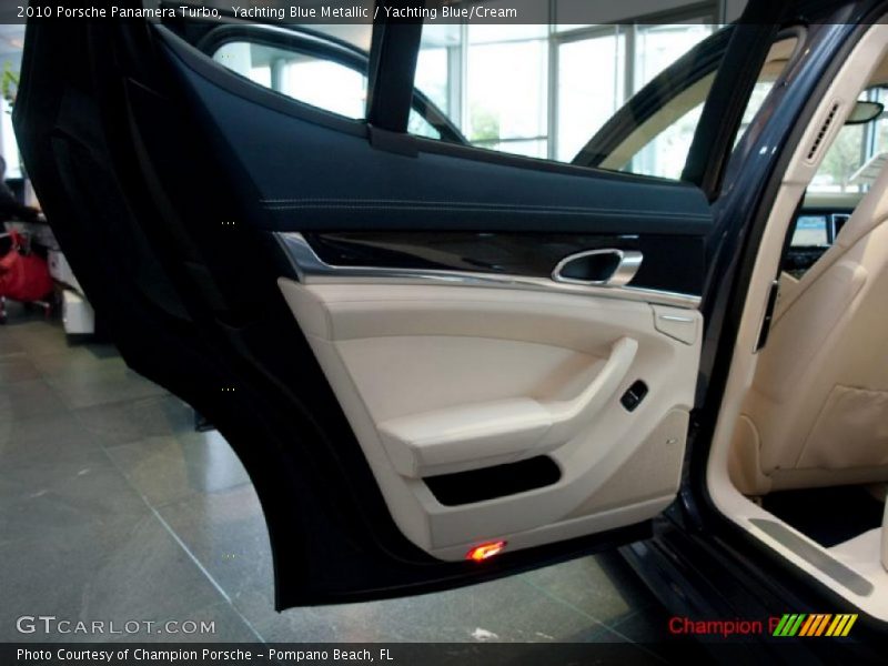 Yachting Blue Metallic / Yachting Blue/Cream 2010 Porsche Panamera Turbo