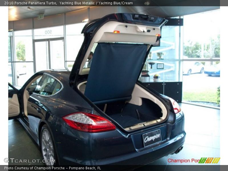 Yachting Blue Metallic / Yachting Blue/Cream 2010 Porsche Panamera Turbo