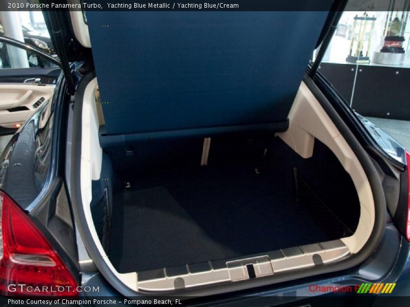Yachting Blue Metallic / Yachting Blue/Cream 2010 Porsche Panamera Turbo