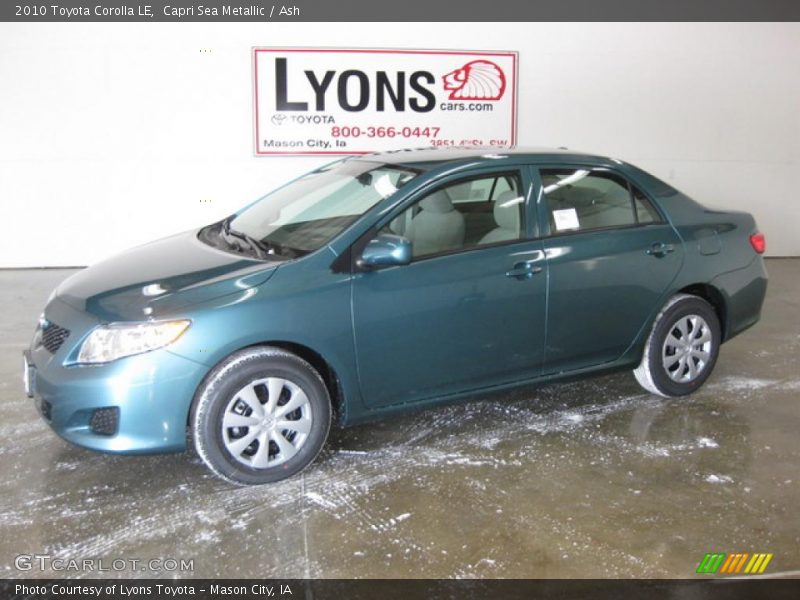 Capri Sea Metallic / Ash 2010 Toyota Corolla LE