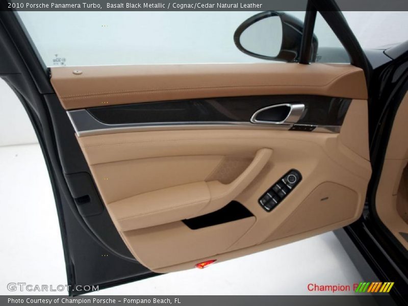 Basalt Black Metallic / Cognac/Cedar Natural Leather 2010 Porsche Panamera Turbo