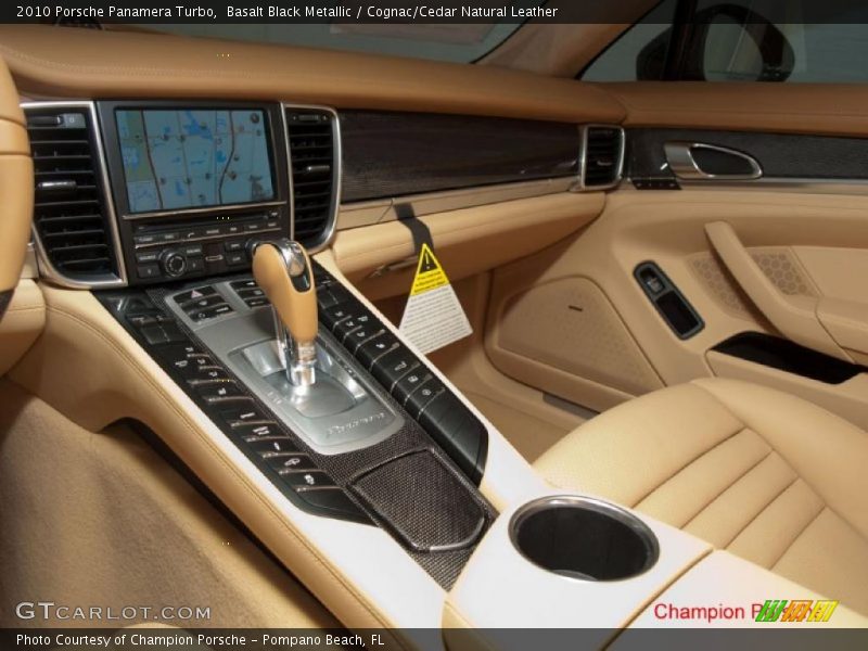 Basalt Black Metallic / Cognac/Cedar Natural Leather 2010 Porsche Panamera Turbo