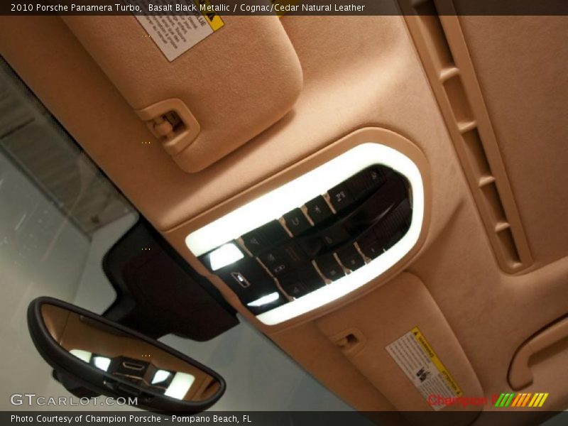 Basalt Black Metallic / Cognac/Cedar Natural Leather 2010 Porsche Panamera Turbo