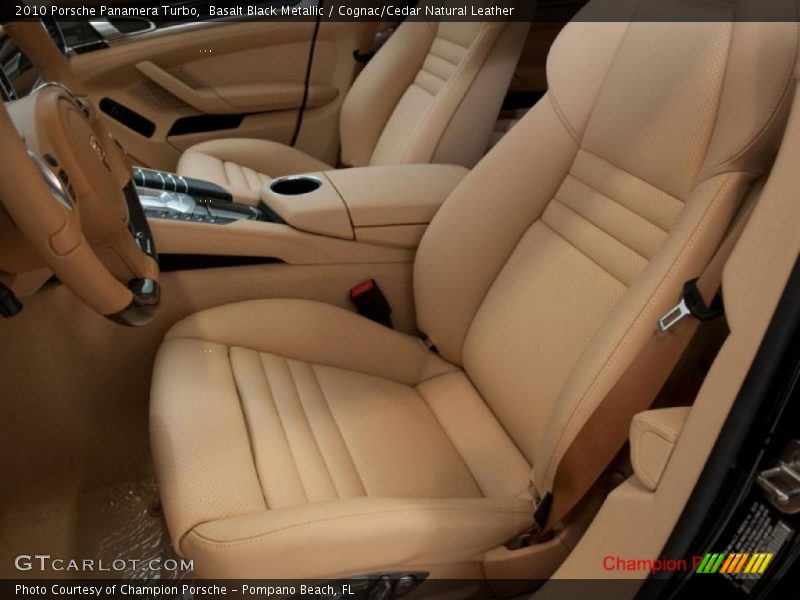 Basalt Black Metallic / Cognac/Cedar Natural Leather 2010 Porsche Panamera Turbo