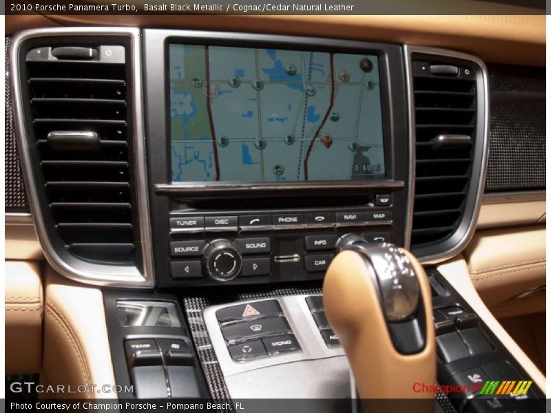 Basalt Black Metallic / Cognac/Cedar Natural Leather 2010 Porsche Panamera Turbo