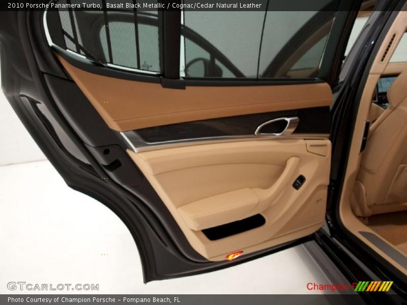Basalt Black Metallic / Cognac/Cedar Natural Leather 2010 Porsche Panamera Turbo