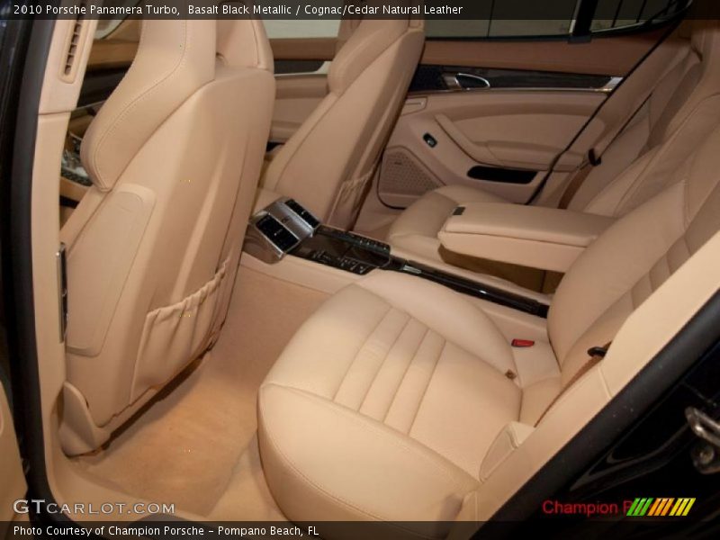 Basalt Black Metallic / Cognac/Cedar Natural Leather 2010 Porsche Panamera Turbo