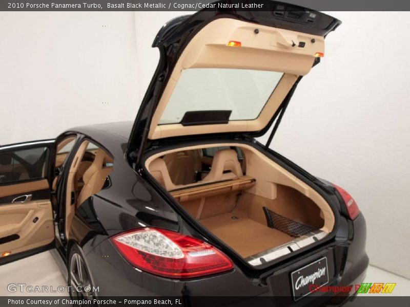 Basalt Black Metallic / Cognac/Cedar Natural Leather 2010 Porsche Panamera Turbo
