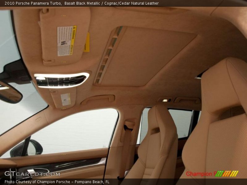 Basalt Black Metallic / Cognac/Cedar Natural Leather 2010 Porsche Panamera Turbo