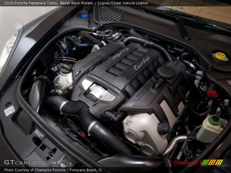 Basalt Black Metallic / Cognac/Cedar Natural Leather 2010 Porsche Panamera Turbo