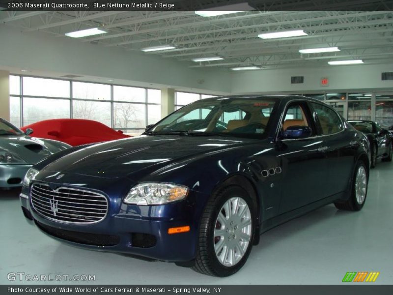 Blue Nettuno Metallic / Beige 2006 Maserati Quattroporte