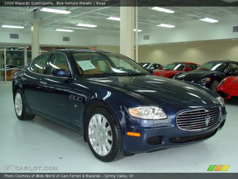 Blue Nettuno Metallic / Beige 2006 Maserati Quattroporte