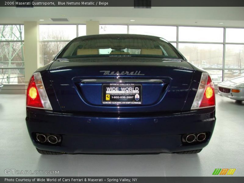 Blue Nettuno Metallic / Beige 2006 Maserati Quattroporte