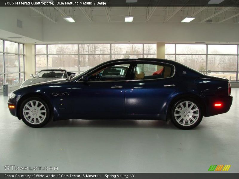 Blue Nettuno Metallic / Beige 2006 Maserati Quattroporte