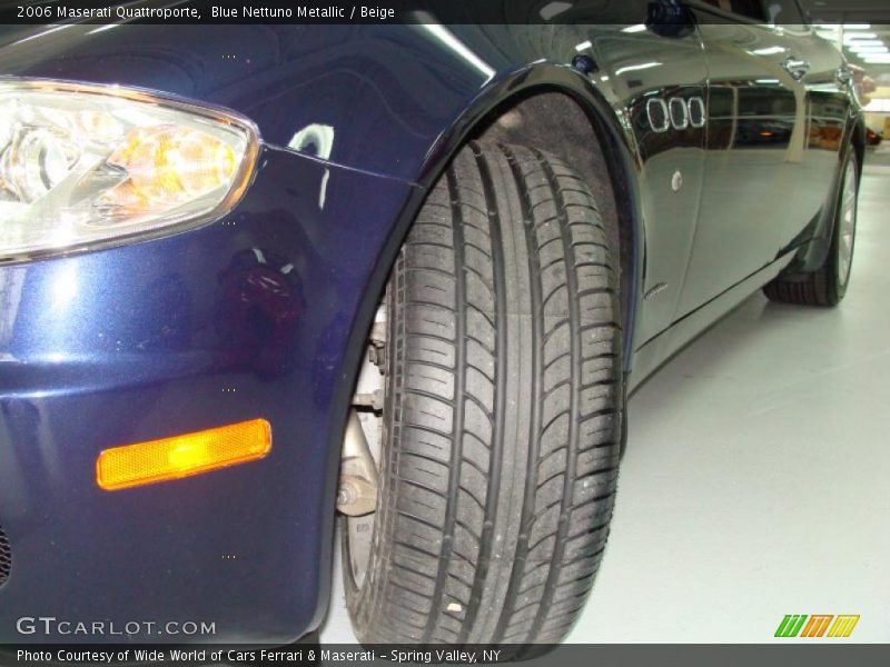 Blue Nettuno Metallic / Beige 2006 Maserati Quattroporte