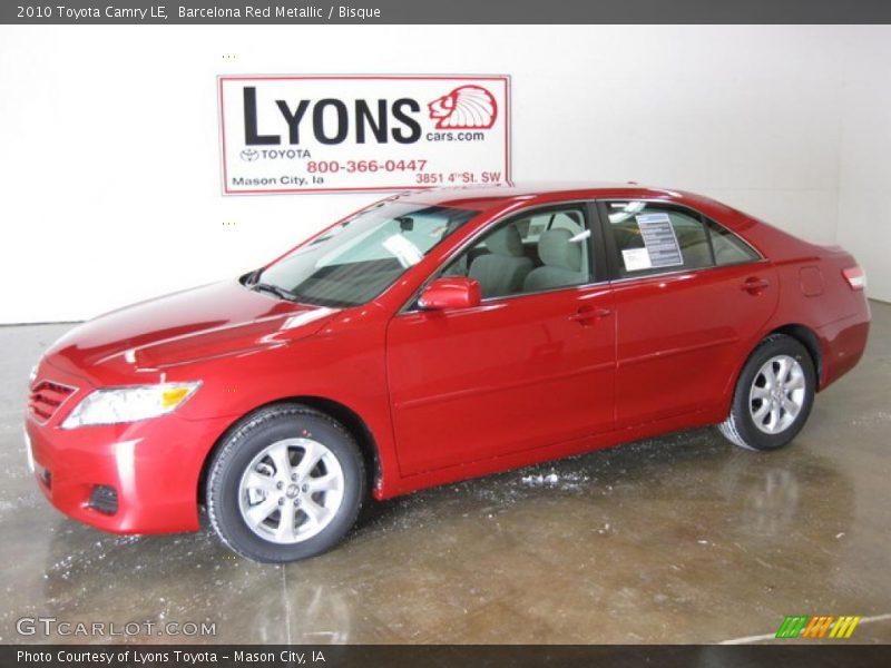 Barcelona Red Metallic / Bisque 2010 Toyota Camry LE