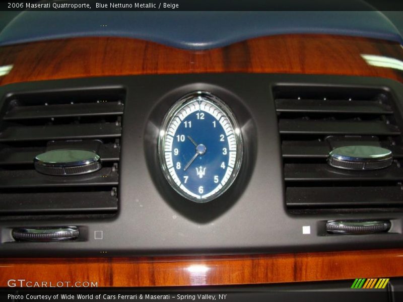 Blue Nettuno Metallic / Beige 2006 Maserati Quattroporte