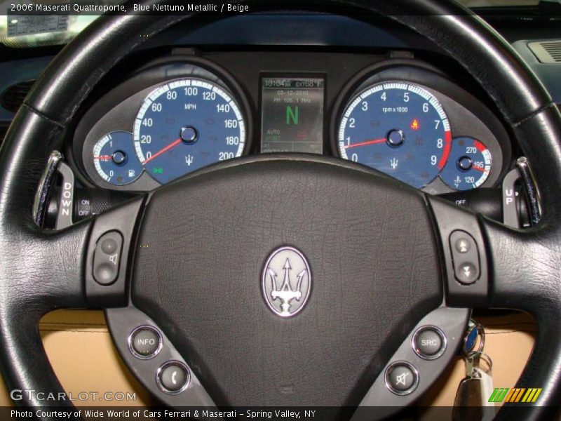 Blue Nettuno Metallic / Beige 2006 Maserati Quattroporte