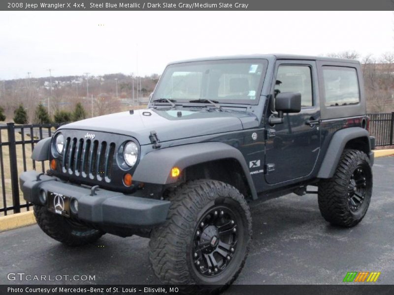 Steel Blue Metallic / Dark Slate Gray/Medium Slate Gray 2008 Jeep Wrangler X 4x4