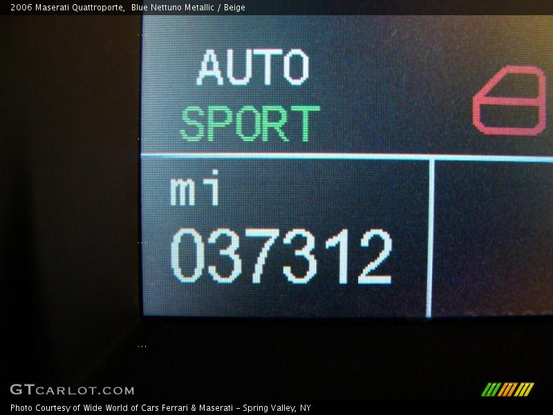 Blue Nettuno Metallic / Beige 2006 Maserati Quattroporte