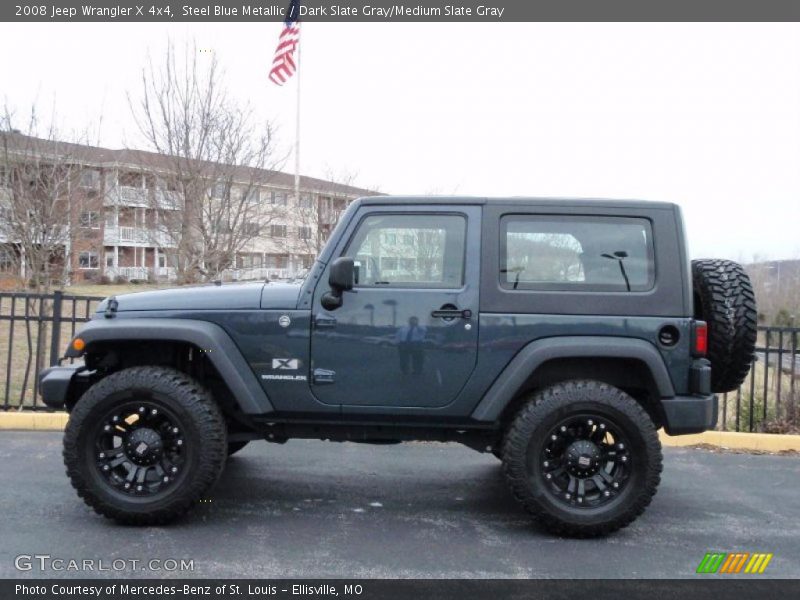 Steel Blue Metallic / Dark Slate Gray/Medium Slate Gray 2008 Jeep Wrangler X 4x4